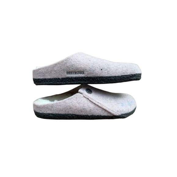 Birkenstock Girls Soft Pink Zermatt Shearling Wool Felt Slip On Clogs Size 31 13 - Picture 13 of 16